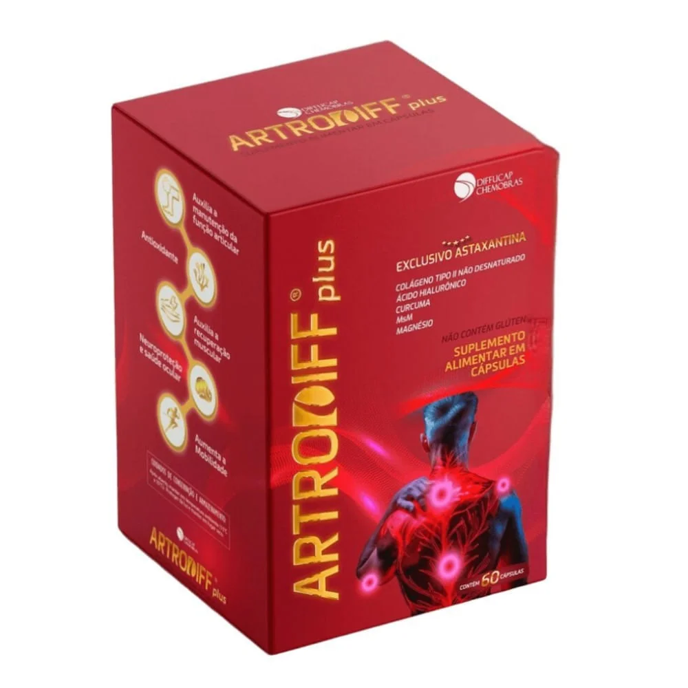 Suplemento Alimentar Artrodiff Plus 60 Cápsulas