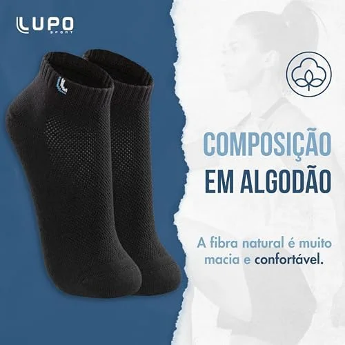 Kit C/6 Pares Meias Lupo Cano Curto Algodão