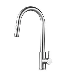 Torneira De Cozinha Monocomando Gourmet Hestia Aço Inox Escov
