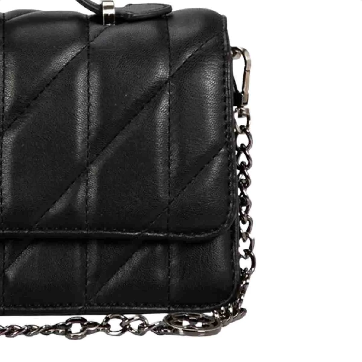 Bolsa Tiracolo Feminino Capodarte Preto