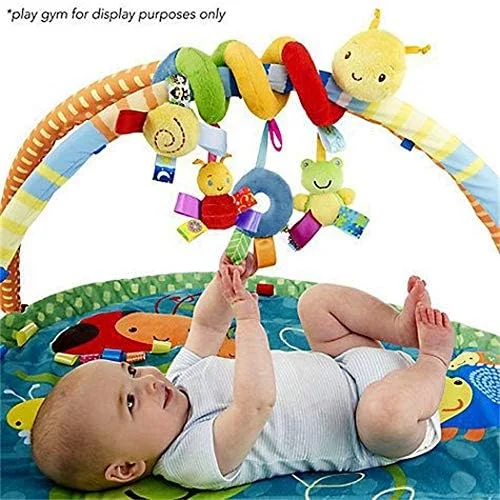 Brinquedo de pelúcia para Carrinho de bebê recém-nascido, formato espiral com chocalhos, Weesey
