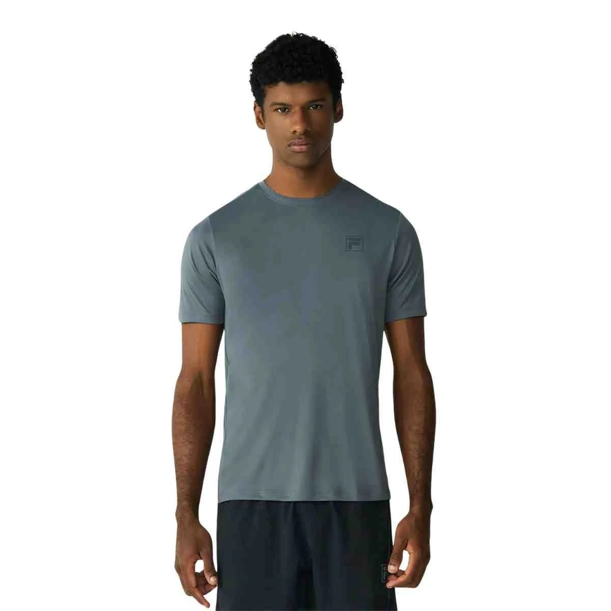 Camiseta Masculina Fila Reflective Core Run Chumbo