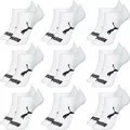 Kit 9 Pares Meias Puma Sapatilha Algodão Cano Baixo Meia Soquete Adulto Masculino Feminino Original