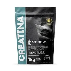 Creatina Monohidratada 1Kg - 100% Pura Importada - Soldiers Nutrition
