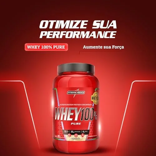 Proteína Concentrada IntegralmedicaWhey 100% Pure Baunilha 900g Pote