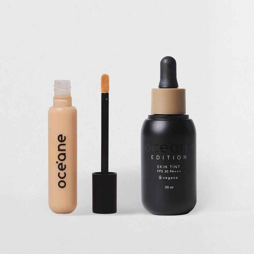 Kit Base Fluida 300m + Corretivo Líquido Medium Light Océane Edition (2 Produtos)