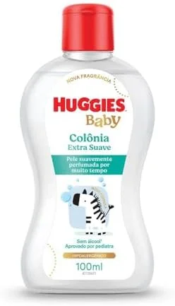Colônia Huggies Extra Suave Sem Álcool Hipoalergênica 100 ml