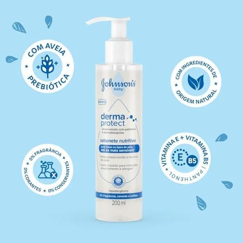 Sabonete Nutritivo Derma Protect JOHNSON'S® Baby 200mL