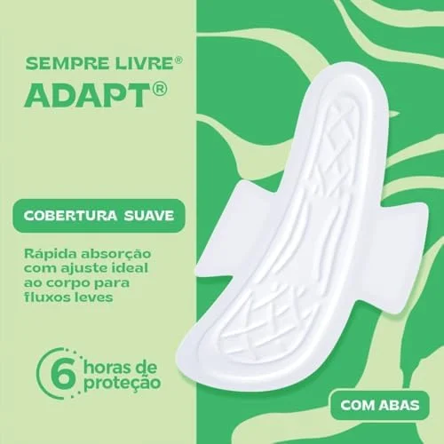 Sempre Livre Absorvente Externo Com Abas Suave, 32un