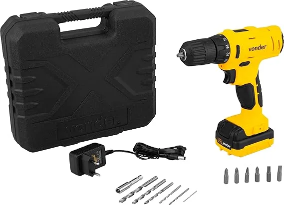 Vonder, Parafusadeira/Furadeira A Bateria, 12 V, Fonte de Carregamento