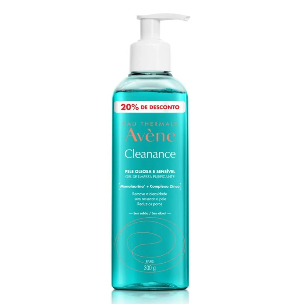 Gel de Limpeza Profunda Avène Cleanance Pele Oleosa E Sensível 20% de Desconto 300g