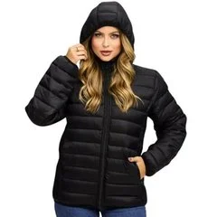 Jaqueta Feminina Puffer FMF Impermeável Térmica para o Frio e Chuva