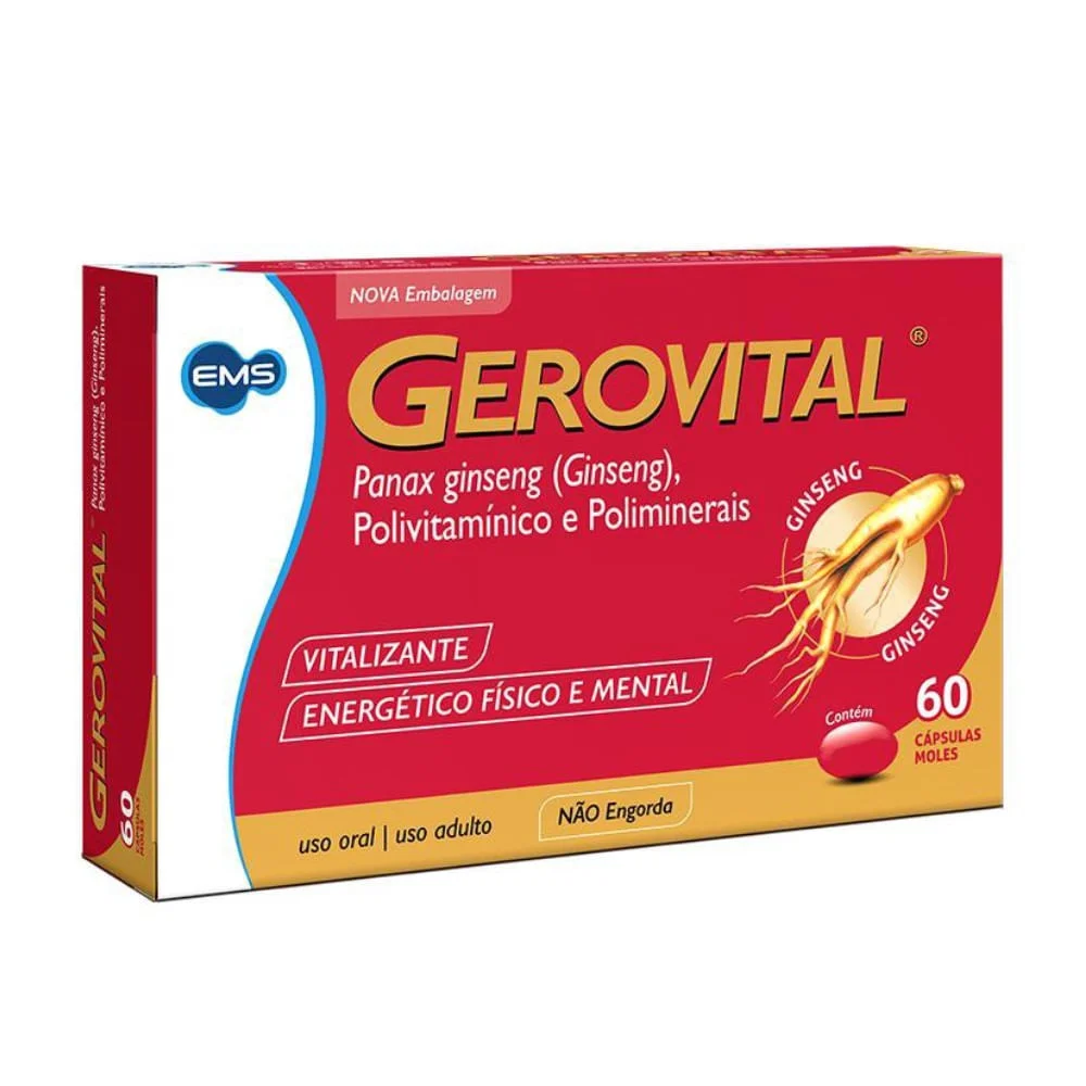Gerovital Polivitamínico Ems 60 Cápsulas
