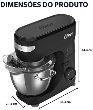 Batedeira Planetária Oster Bowl Inox III - 127V