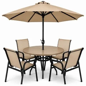 Ombrelone Guarda Sol De Luxo Impermeável Haste Central 2.4m