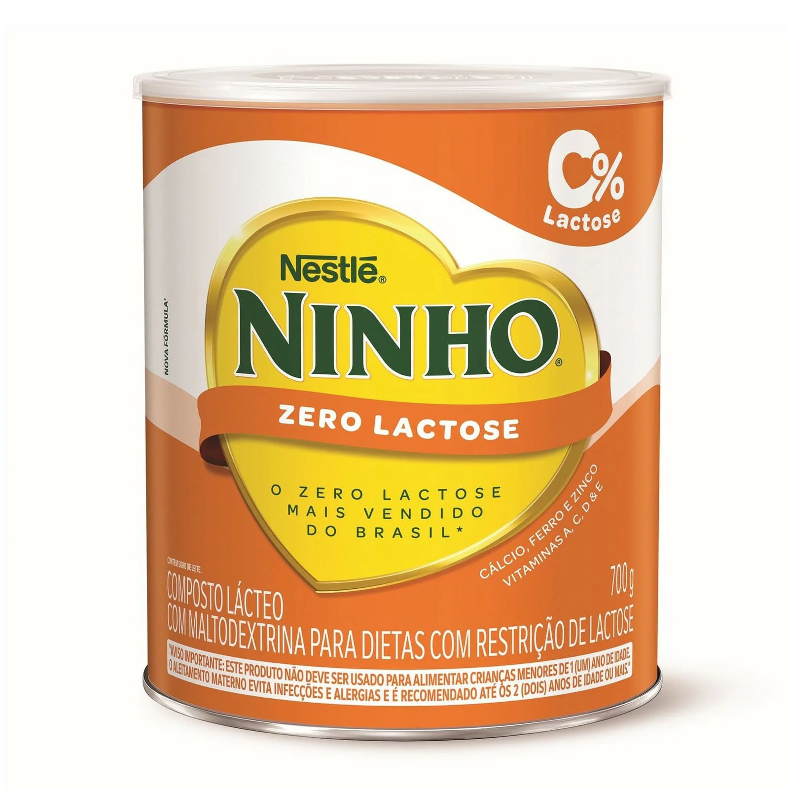 Composto Lácteo Ninho Zero Lactose Lata 700g