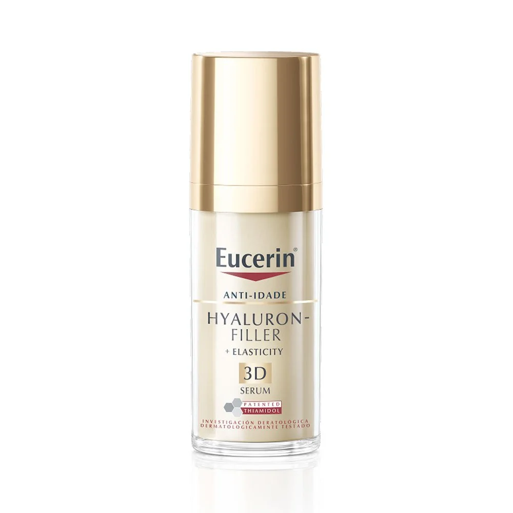 Eucerin 3D Sérum Facial Anti-idade Firmador Elasticity Pele Madura Hyaluron-Filler Ácido Hialurônico Antirrugas 30 ml