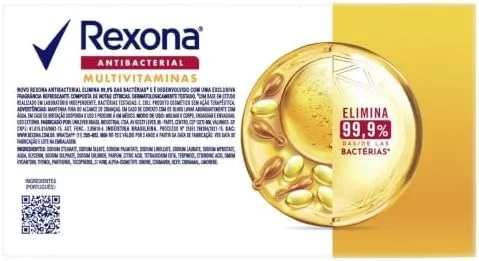 Rexona Sabonete Em Barra Multivitaminas 84G 6 Barras