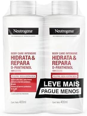 Neutrogena Hidratante Corporal Body Care Intensive Hidrata&Repara, Kit com 2 Unidades de 400ml