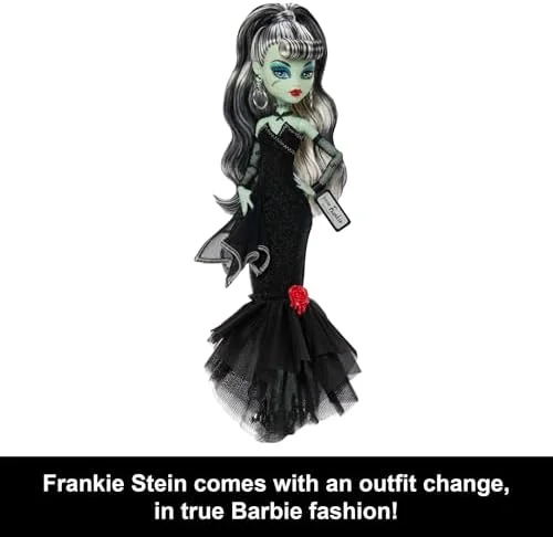 Monster High Skullector Boneca de Coleção Frankie Barbie 80 Aniversário
