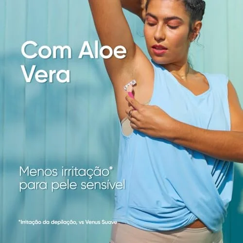 Gillette Venus Aparelho de Depilação Descartável Suave Sensitive, 4 Unidades