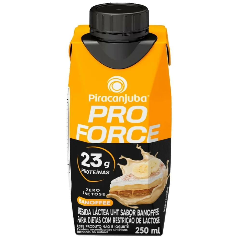 Bebida Láctea Piracanjuba Pro Force Zero Lactose Banoffee 23g - 250ml