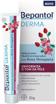 Bepantol Derma Rosa Mosqueta, Pele Normal a Seca, Hidratante Multirrestaurador Hipoalergênico, 20g