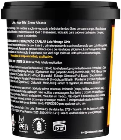 Hair Vintage Girl Creme Alisante 850g , Lola Cosmetics
