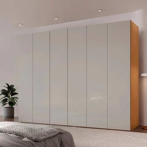 Guarda Roupa Casal Coliseu 100 Mdf 6 Portas e 6 Gavetas Moderna Mobília