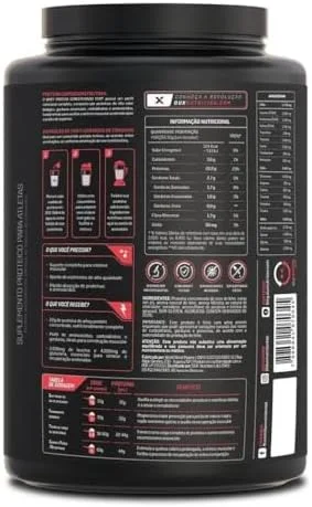 DUX HUMAN HEALTH Whey Protein Concentrado 900g Chocolate – 23g de Proteína e 5g de BCAAs por Porção