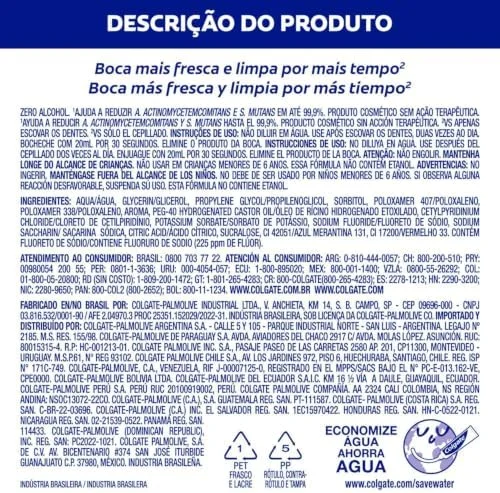 Colgate Plax Odor Control Enxaguante Bucal Sem Álcool, 2L