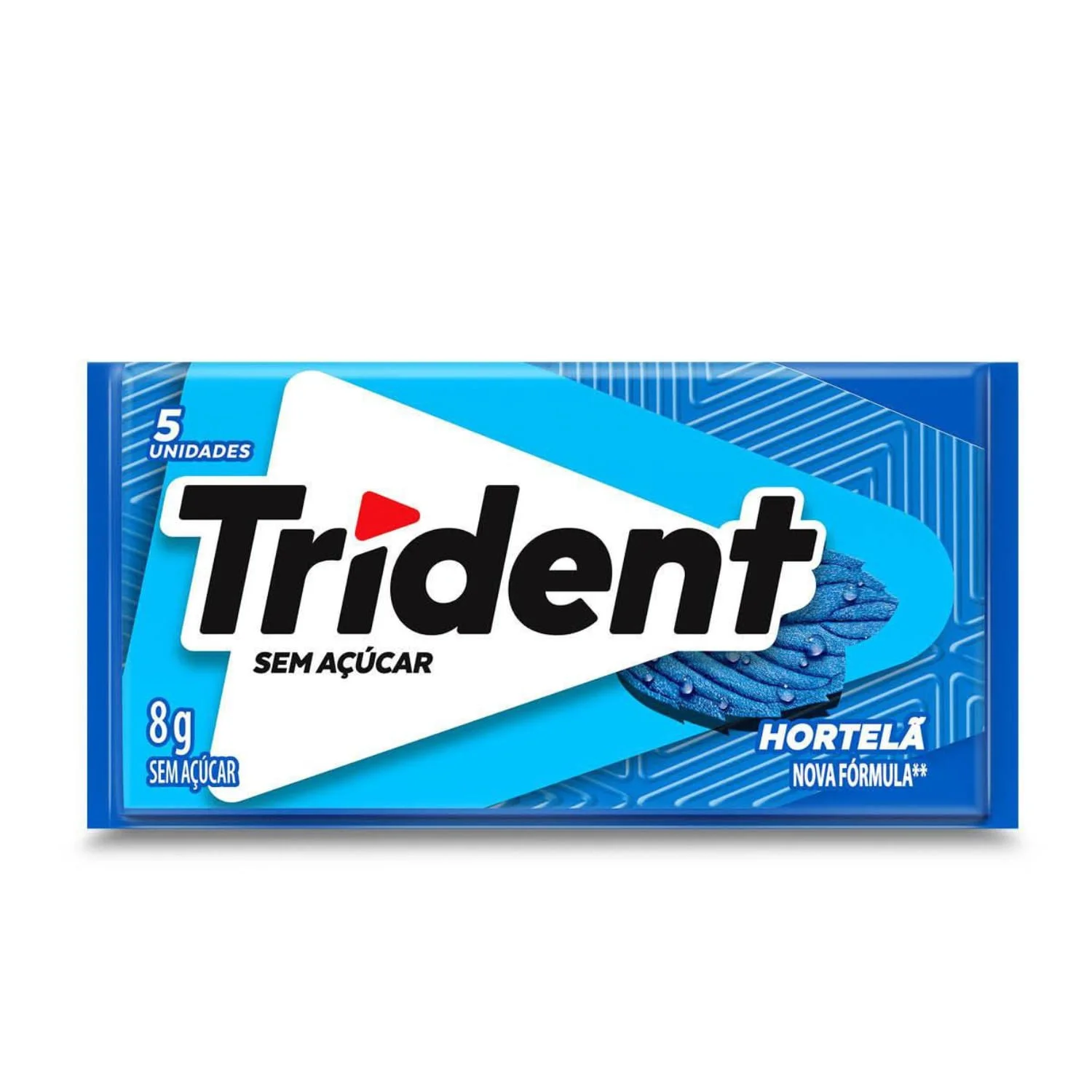 Goma De Mascar Trident Hortelã 5 Unidades