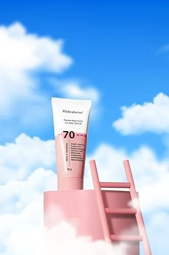 Hidrabene Protetor Solar Facial Clareador FPS70 50g