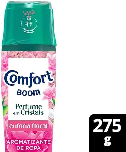 Comfort Boom Odorizador de Roupas Cristais de Perfume Euforia Floral 275gr