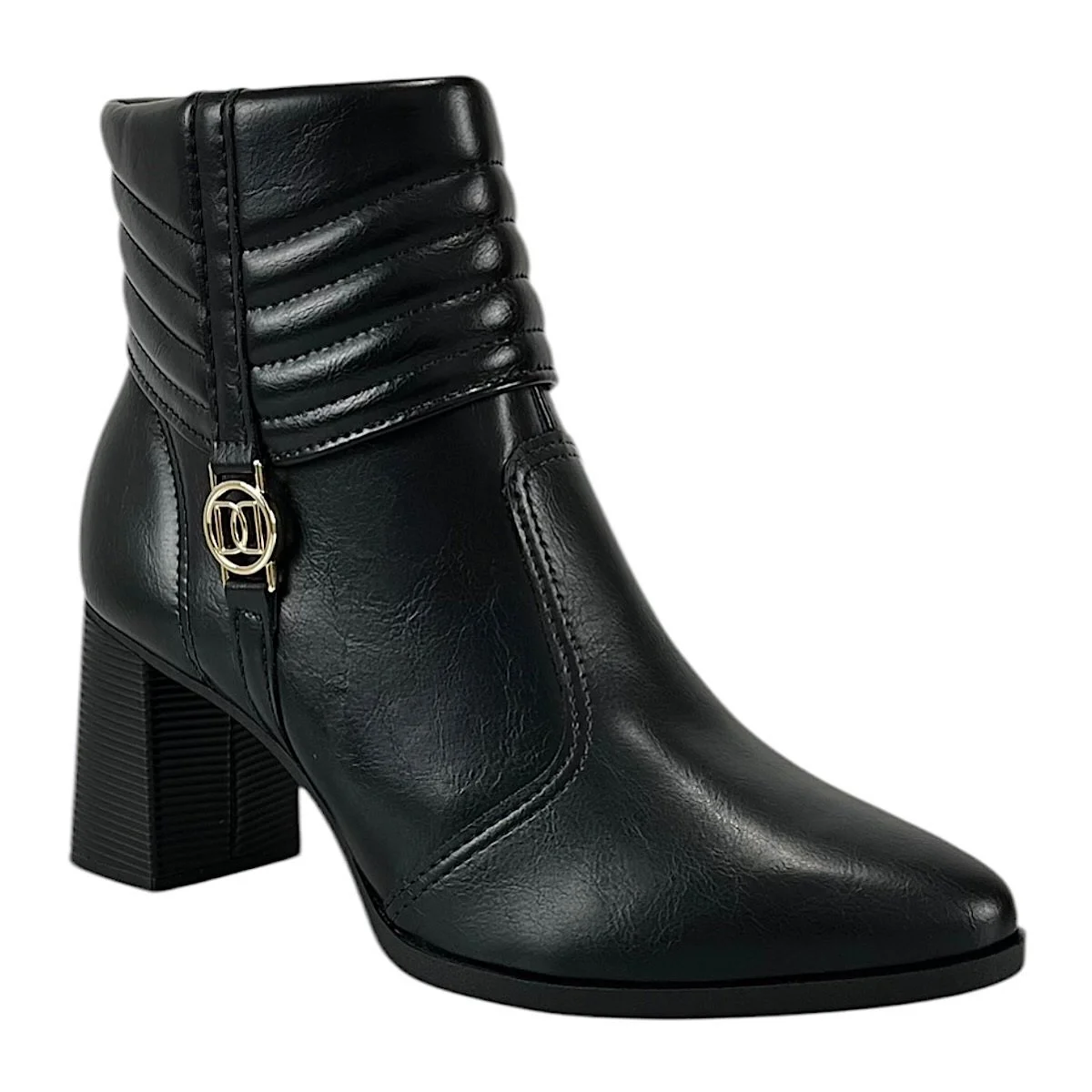 Bota Dakota Cano Baixo Salto Bloco D2161 Preta