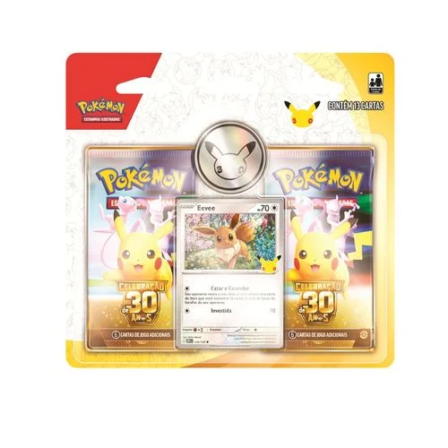 Jogo De Cartas - Pokémon - Blister Duplo - Especial 30 Anos - Surpresa - Copag