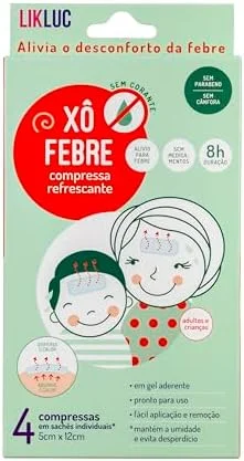 Likluc Xô Febre - compressas refrescantes para alivio da febre, Azul Oceano, Tamanho Único