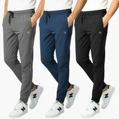 Calça Jogger Kit 3 Skinny Tactel Elastano Premium Academia
