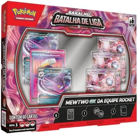 Pokémon TCG, Deck Batalha De Liga Mewtwo Ex, 6+ Anos