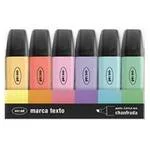Marca Texto 6 cores Tons Pastel, Oval - BT 6 UN