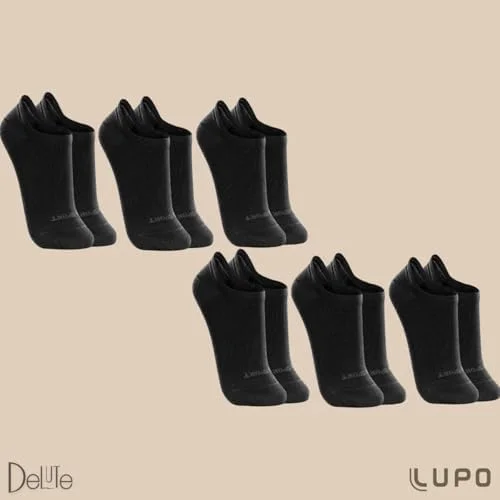 Kit 6 Pares Meia Lupo Sapatilha Soquete Invisível Original Masculina