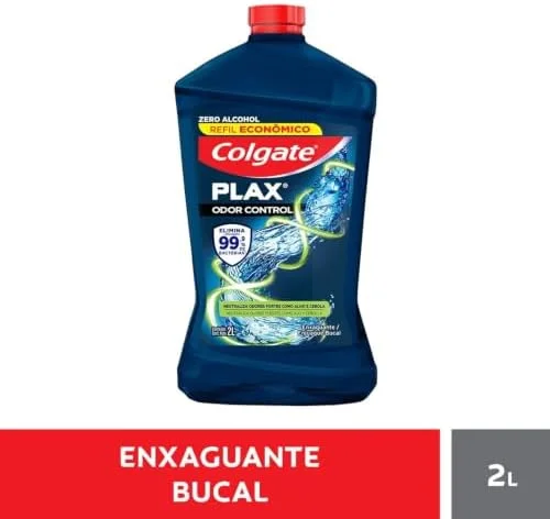 Colgate Plax Odor Control Enxaguante Bucal Sem Álcool, 2L