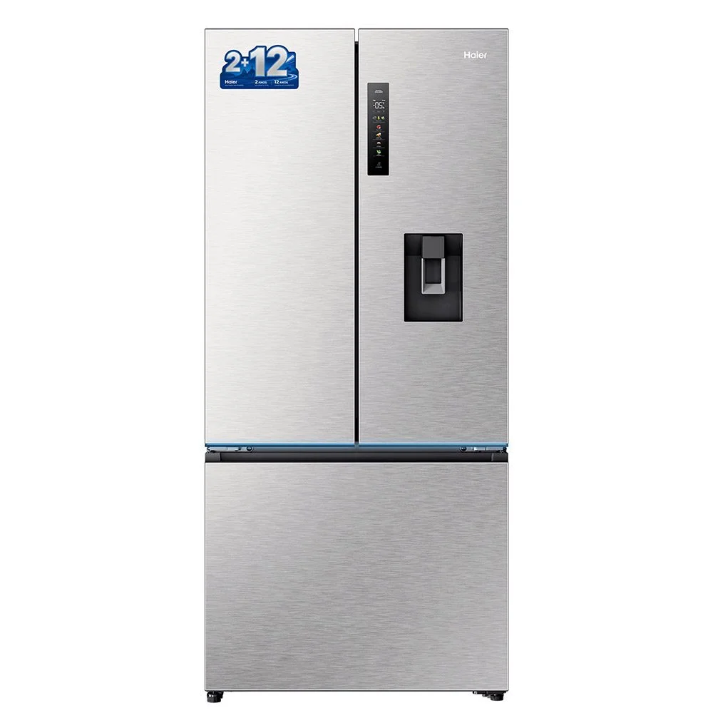 Refrigerador French Door Haier 630 Litros, AI Cooling, Controle de Umidade, Inox - HFD650