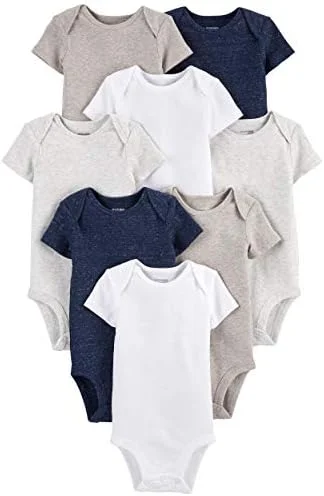Body Pacote com 8 bodies de manga curta Simple Joys by Carter'sUnisex Bebê