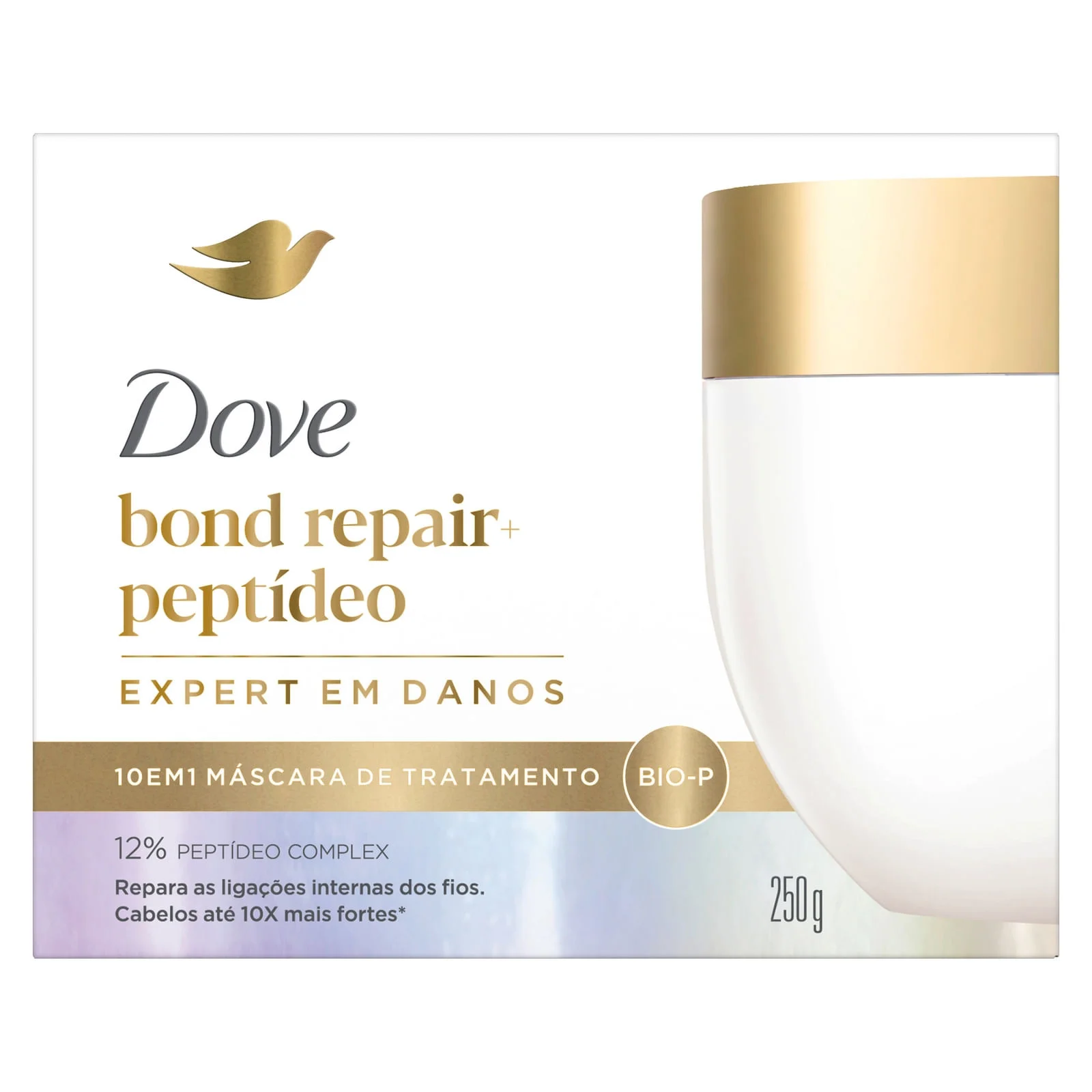 Máscara Capilar Dove 10 em 1 Bond Intense Repair + Peptídeo 250g