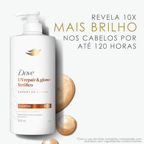 Dove Shampoo UV Repair & Glow + Ferúlico 600ml