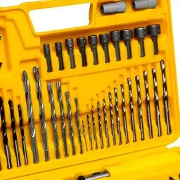 Combo Parafusadeira/Furadeira a Bateria 12V 1.5Ah 3/8 Pol com Carregador Bivolt + Jogo de Brocas e Bits com 110 Peças LITH-K2945