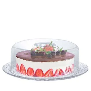Boleira New Gourmet Vidro Com Tampa Bari 32cm Ref.453201 Ruvolo