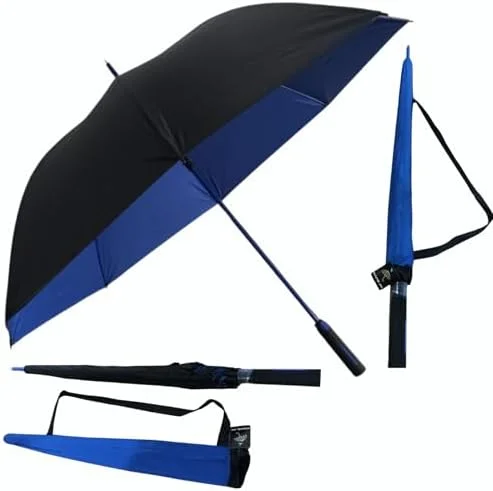 Guarda Chuva Automático Grande | Reforçado, Hiper Repelente à Água, Fibra de Vidro UltraFlex | Tecido Resistente, Proteção UV 100%, Resistente ao Vento | Perfeito para Chuva e Sol