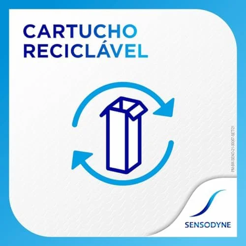 Sensodyne Creme Dental Branqueador Extra Fresh com Flúor, Leve 3 e Pague 2, Anti Tártaro, Contra Sensibilidade, 90g cada